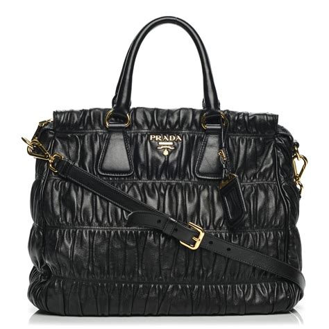 PRADA Nappa Gaufre Tote Black 1481622 